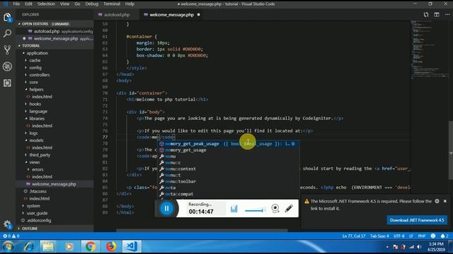 PHP FRAMEWORK CODEIGNITER INTO смотреть онлайн