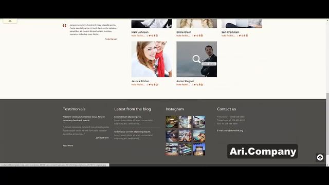 WordPress шаблон Garden - Ari.Company смотреть онлайн
