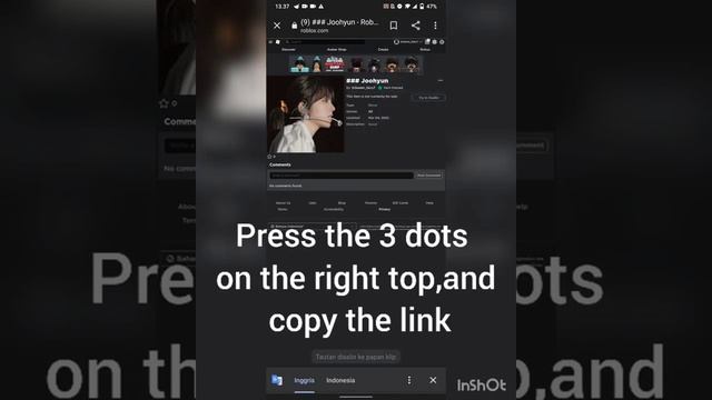 how to custom photo from Pinterest for Roblox game "KPop random dance"in mobile смотреть онлайн