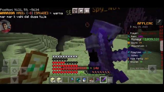 TP KILLING PRO PLAYER IN THIS DEADLIEST LIFESTEAL SMP |APPLE MC MINECRAFT SERVER ? смотреть онлайн