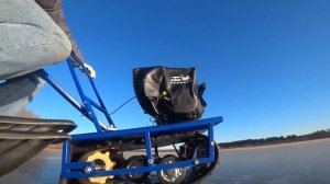 Мотобуксировщик Альбатрос-М на льду