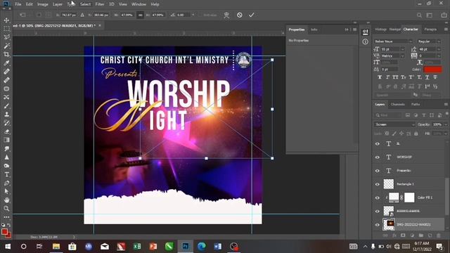 Worship Sunday Flyer Design / Church flyer design in photoshop for 2023 смотреть онлайн