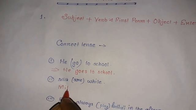 Correct tense of present Indefinite смотреть онлайн