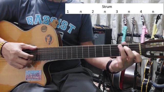 Bass-Strum Right-Hand Technique - Count On Me by Bruno Mars @TeacherBob смотреть онлайн