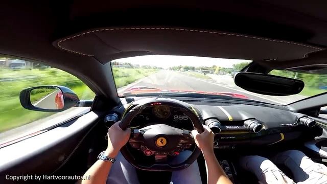 Ferrari 812 Superfast 320км/ч автобан POV