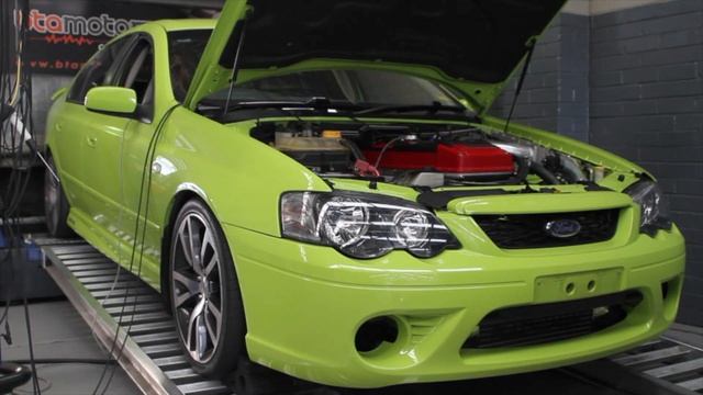 Ford Falcon BF XR6 Turbo with BTA custom tune: 404kW at the wheels. смотреть онлайн