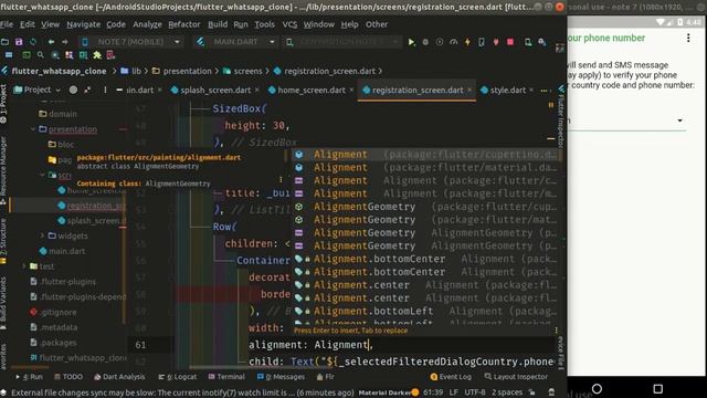 Flutter Tutorial | WhatsApp Clone (with firebase + clean arch) from scratch Part 1 - speed code смотреть онлайн