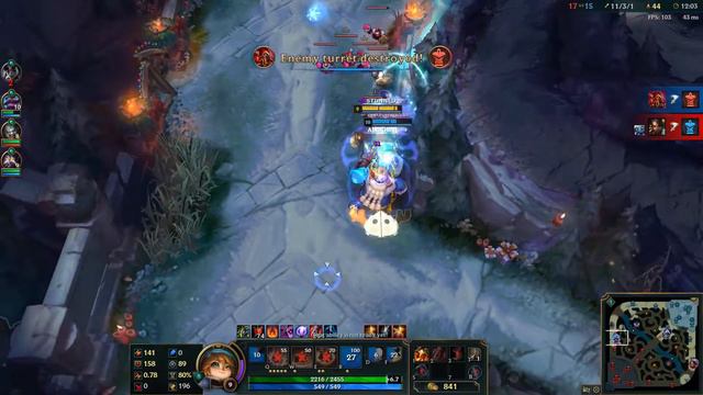 League of Legends - URF - 32 Kills!! Poppy Is Unkillable!! смотреть онлайн