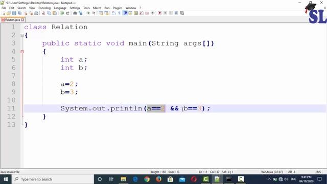 Relational operators and Boolean conditional operators || Sinhala смотреть онлайн