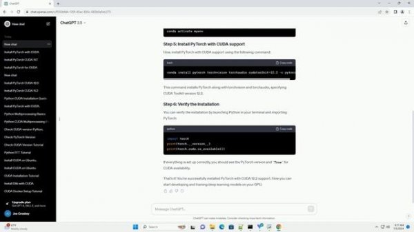 how to install pytorch for cuda 12 2