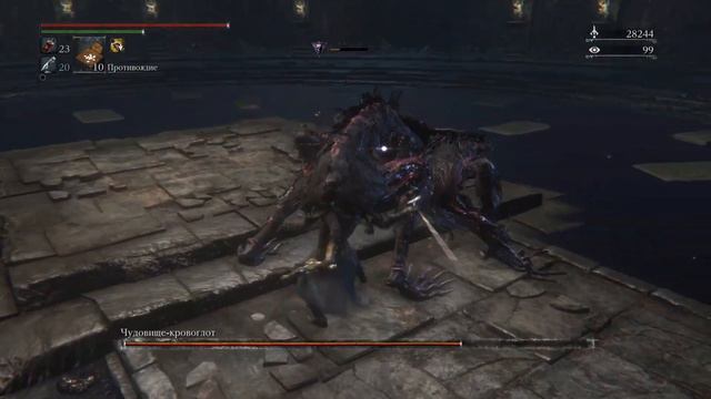 Босс 35 - Чудовище-кровоглот (Чаша Дальней Гробницы - Слой 3) | Bloodborne смотреть онлайн