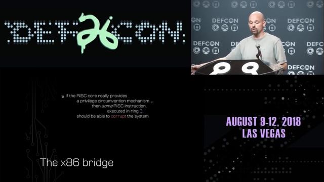 DEF CON 26 - Christopher Domas - GOD MODE UNLOCKED Hardware Backdoors in redacted x86 смотреть онлайн