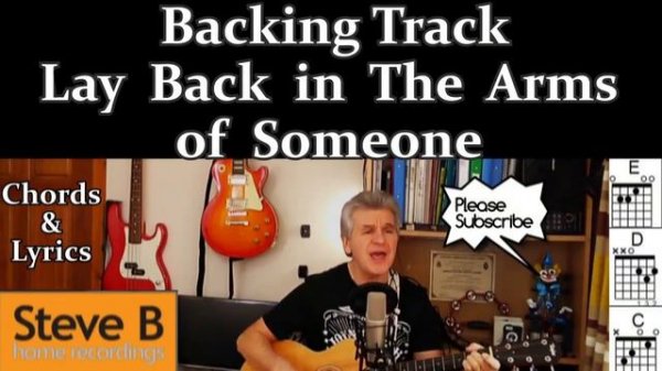 ❤️ Lay Back In The Arms Of Someone You Love  -  Smokie - Free Backing Track - Guitar - Chords Lyric