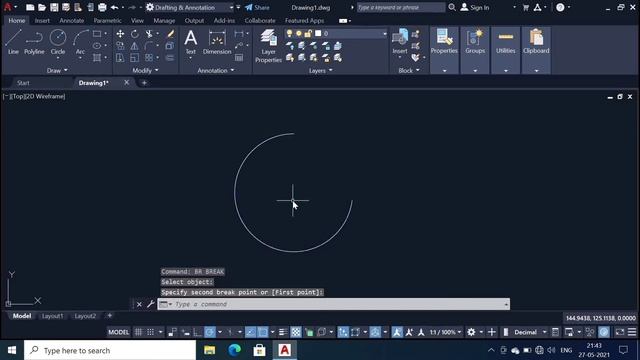 14- AUTOCAD 2D- BREAK COMMAND | Autocad in hindi | | cad wala | смотреть онлайн