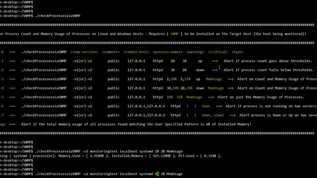 Process Memory Monitor using SNMP смотреть онлайн