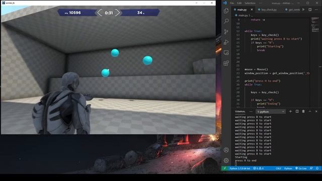 Simple AI Aimbot for Aimlab | Demo | Part One | Python смотреть онлайн