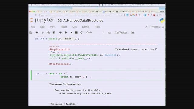 Python Boot Camp Fall 2016_ Part 2_Advanced Data Structures смотреть онлайн