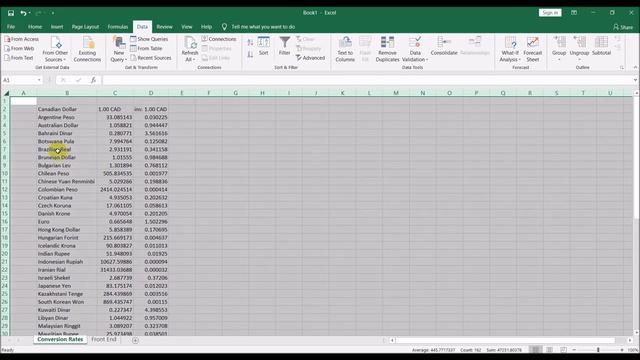 Automatic Currency Exchange Rate Calculator in Excel смотреть онлайн
