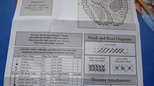 Милл Хилл 1. MH18-3202 Jeweled Apple. Обзор набора. смотреть онлайн