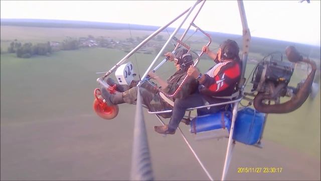 Отказ двигателя на дельталёте. Моторный дельтаплан.