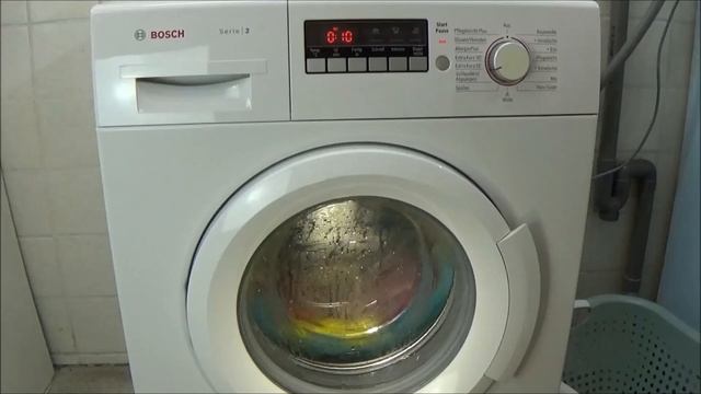 BOSCH WAB28220 washing machine Quick wash 15./ 1000 rpm centrifuge program test example movie #331 смотреть онлайн