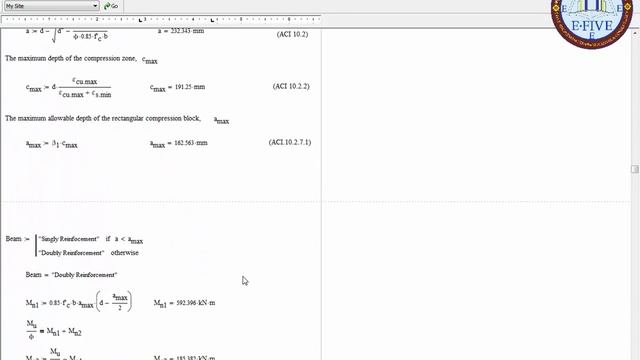 Mathcad-How to Design Doubly Reinforced Beam (ACI Builder) смотреть онлайн
