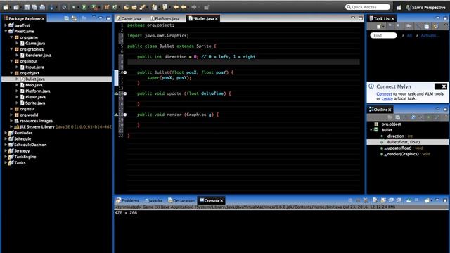 Java 2D Pixel Game Tutorial - Episode 18 - Bullets Part 1 смотреть онлайн