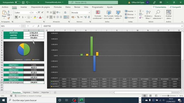 Plantilla Excel para FINANZAS PERSONALES con Monefy - Descargar Plantilla смотреть онлайн