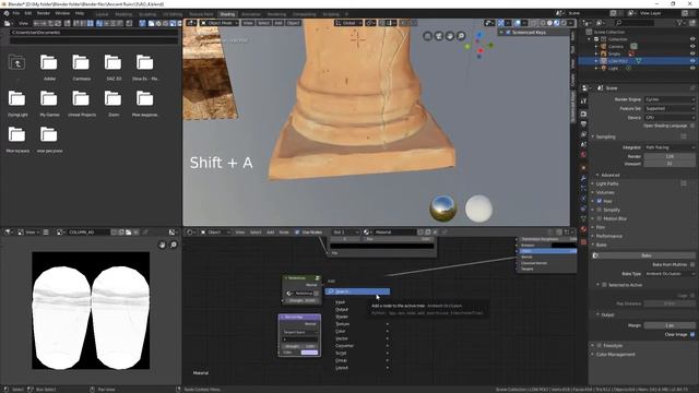 Blender 2.8 / 2.80 / BAKING AMBIENT OCCLUSION MAP / MAKING DUST смотреть онлайн
