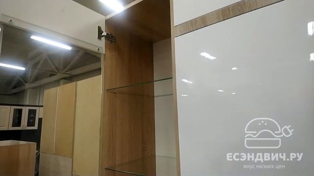 Пенал - витрина Bella Дуб сонома/Белый глянец. Мебель прямо с фабрик. Есэндвич.ру смотреть онлайн