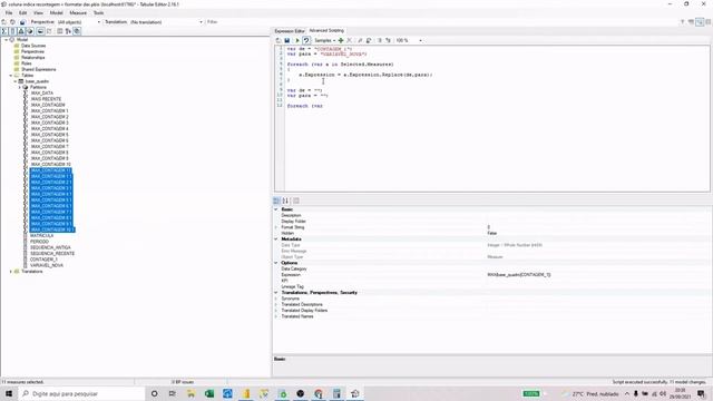 POWER BI - TABULAR EDITOR - SCRIPT DE EXEMPLO PRÁTICO 6 (COPIAR 10 MEDIDAS E ALTERAR SINTAXE DAX) смотреть онлайн