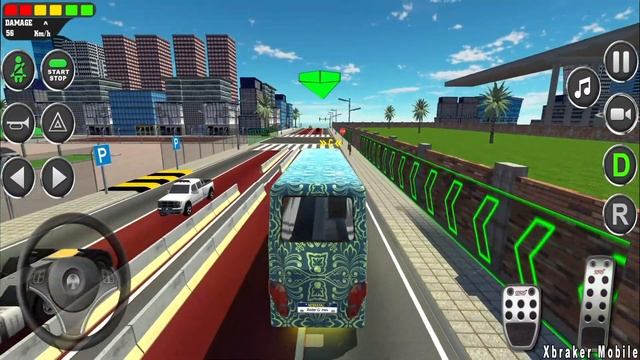 Bus Driving School #2 - Bus Test Driving in City - Best Android Gameplay смотреть онлайн