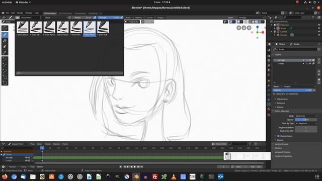 Tuto blender : dessiner en 2d avec le grease pencil (partie 1) смотреть онлайн