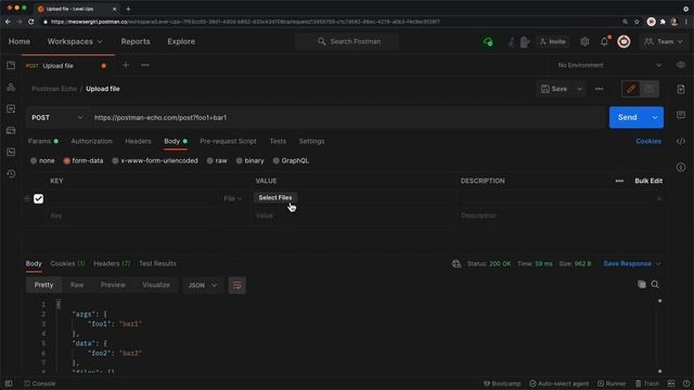 Upload a File via POST Request | Postman Level Up смотреть онлайн