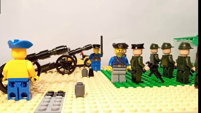 Защита военной базы, против немцев. 1/2 частей. Lego version. смотреть онлайн