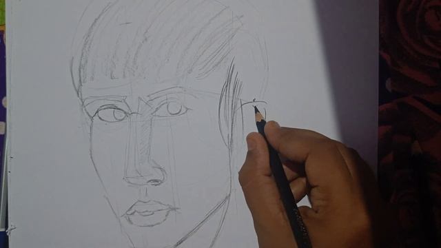 girl portrait learn face anotomy #sketchbook #sketch #portrait reference link in description смотреть онлайн