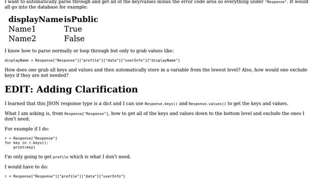 How to automatically parse JSON and get all key value pairs in a variable? смотреть онлайн