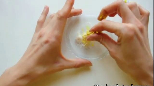 ✿Как Окрасить Манку для Тычинок. ЦВЕТЫ ИЗ ТКАНИ мастер-класс! смотреть онлайн
