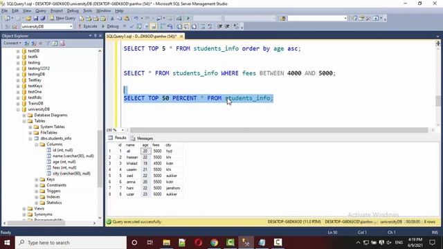 HOW TO GET DATA WITH PERCENT IN SQL SERVER | IN HINDI | IN URDU | SQL SERVER FOR BEGINNERS смотреть онлайн