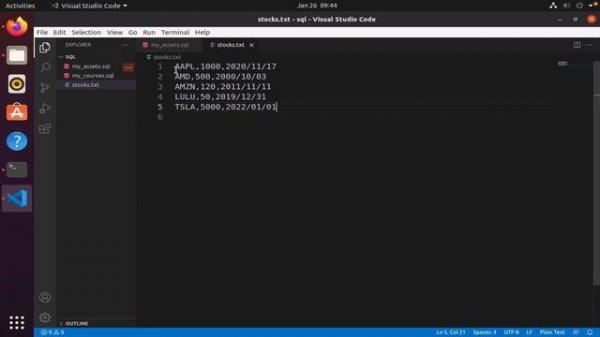 Creating tables in PostgreSQL