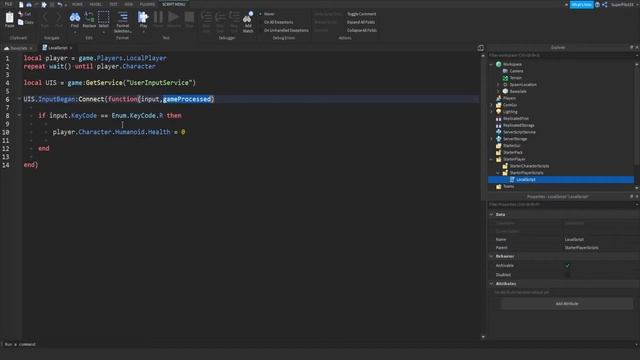 R to RESET in ROBLOX! (Roblox Studio)! смотреть онлайн