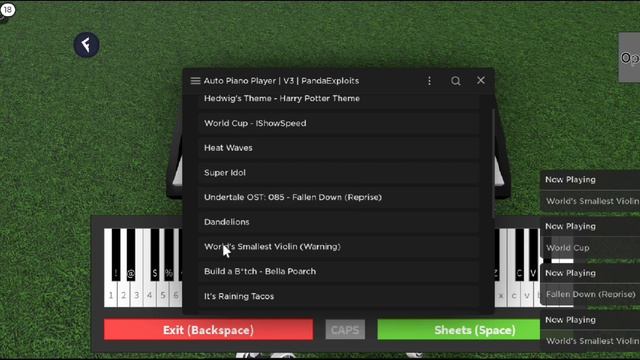 NEW Auto Piano Player V4 Script | Over 30+ Songs | Hydrogen and Fluxus - Roblox Mobile Exploiting смотреть онлайн
