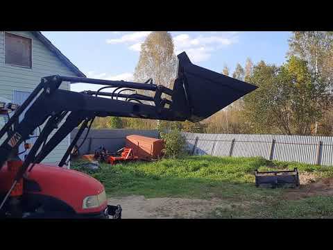 Самодельный ковш для снега и сыпучих продуктов на КУН минитрактора