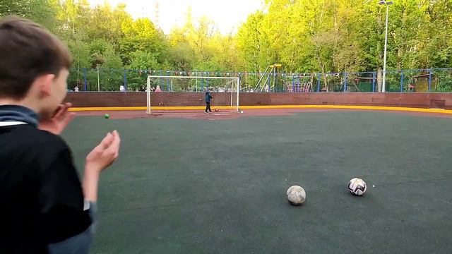 Ударная серия разными мячами, баскетбольный мяч наклболом в девятку? смотреть онлайн