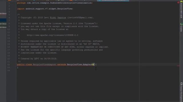 Android Studio Tutorial - RecyclerView Fade and Shrink Animation смотреть онлайн