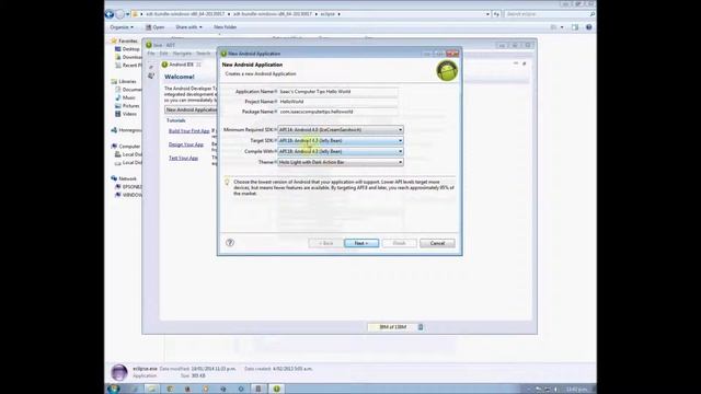 How to Make a Basic Android "Hello World" app смотреть онлайн