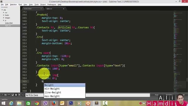 39 Bootstrap - Responsive Web Design - Media Query - Contacts تصميم الويب المتجاوب смотреть онлайн