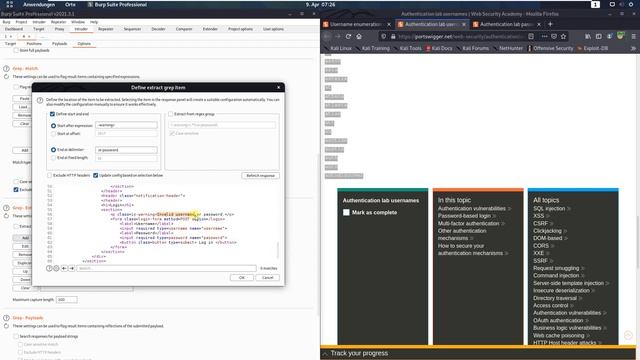 Username Enumeration Via Subtly Different Responses (Videos Solution, Audio)