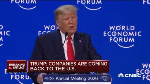 Watch President Donald Trump's full speech at the Davos World Economic Forum
