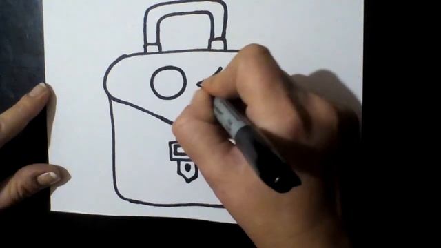 KAWAII РИСУНКИ | Как нарисовать портфель - How to draw a briefcase смотреть онлайн